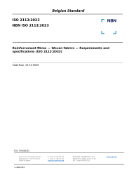 NBN ISO 2113:2023