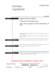 UNE-EN 754-5:2009 (R2019)