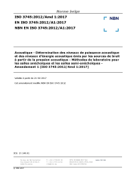 NBN EN ISO 3745:2012/A1:2017