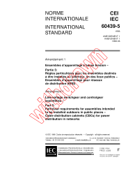 IEC 60439-5:1996/AMD1:1998