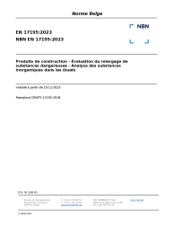 NBN EN 17195:2023