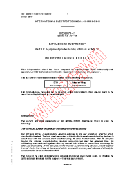 IEC 60079-11:2011/ISH6:2019