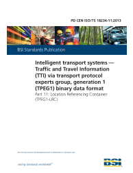 PD CEN ISO/TS 18234-11:2013