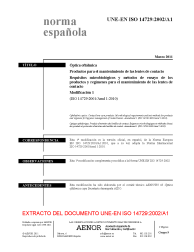 UNE-EN ISO 14729:2002/A1:2011