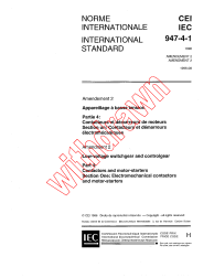 IEC 60947-4-1:1990/AMD2:1996
