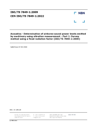 CEN ISO/TS 7849-1:2022