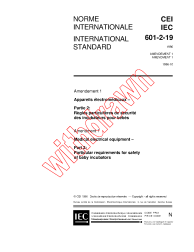 IEC 60601-2-19:1990/AMD1:1996