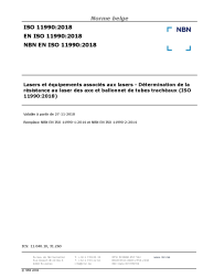 NBN EN ISO 11990:2018