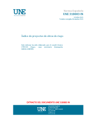 UNE 318003:2021 IN