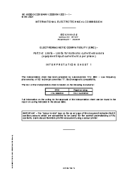 IEC 61000-3-2:2018/AMD1:2020/ISH1:2021