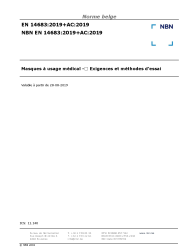 NBN EN 14683:2019+AC:2019