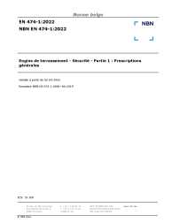 NBN EN 474-1:2022