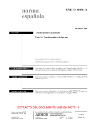 UNE-EN 60076-11:2005