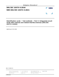 NBN ISO/IEC 10373-3:2021