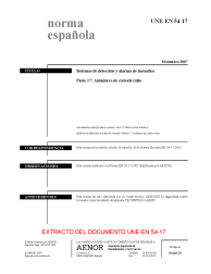 UNE-EN 54-17:2007 (R2009)