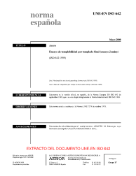 UNE-EN ISO 642:2000 (R2010)
