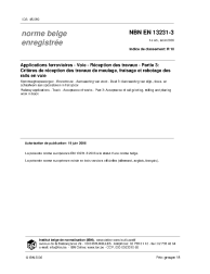NBN EN 13231-3:2006