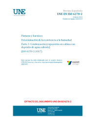 UNE-EN ISO 6270-2:2019