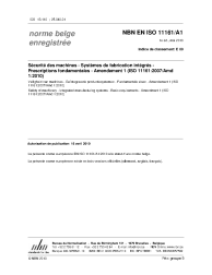NBN EN ISO 11161/A1:2010