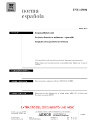 UNE 165001:2012