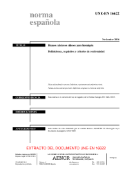 UNE-EN 16622:2016 (R2021)