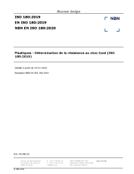 NBN EN ISO 180:2020