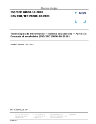 NBN ISO/IEC 20000-10:2021