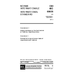IEC 60635:1978/AMD1:1997
