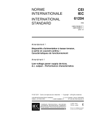 IEC 61204:1993/AMD1:2001