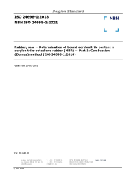 NBN ISO 24698-1:2021