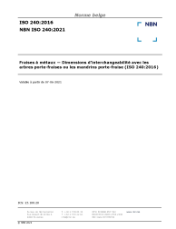 NBN ISO 240:2021