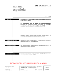 UNE-EN 301423 V1.1.1:2002