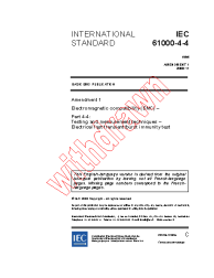 IEC 61000-4-4:1995/AMD1:2000