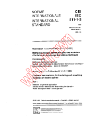 IEC 60811-1-3:1985/AMD1:1990