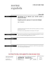 UNE-EN ISO 7218:2008 (R2009)