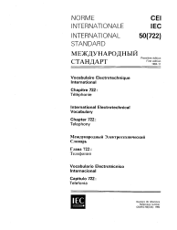 IEC 60050-722:1992