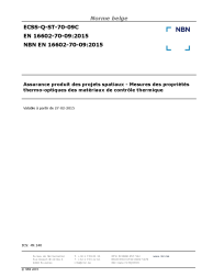 NBN EN 16602-70-09:2015