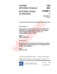 IEC 61008-1:1996/AMD2:2006