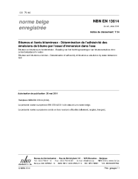 NBN EN 13614:2011