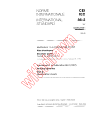 IEC 60086-2:1987/AMD1:1989