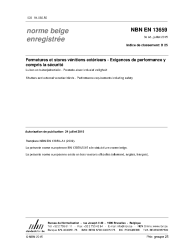 NBN EN 13659:2015