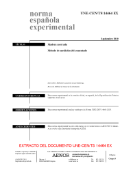 UNE-CEN/TS 14464:2010 EX (R2021)