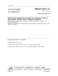 NBN EN 12629-1+A1:2010