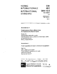 IEC 60384-15-3:1984/AMD1:1992