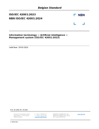 NBN ISO/IEC 42001:2024