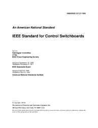 IEEE C37.21:1985 (R1998)