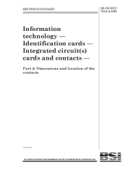 BS ISO/IEC 7816-2:1999