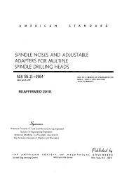 ASME B5.11-1964 (R2018)
