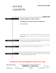 UNE-EN ISO 2439:2009