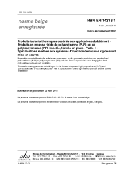 NBN EN 14318-1:2013